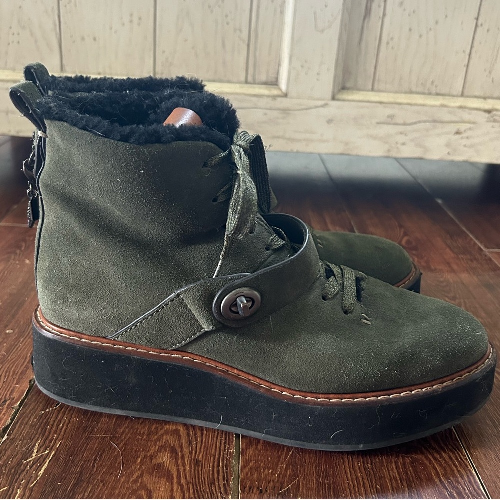 Coach Urban Hiker suede lace up boot